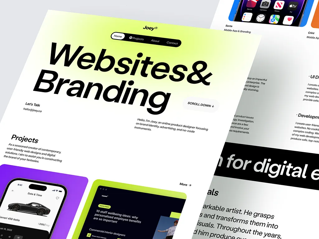 Joey — Websites & Branding