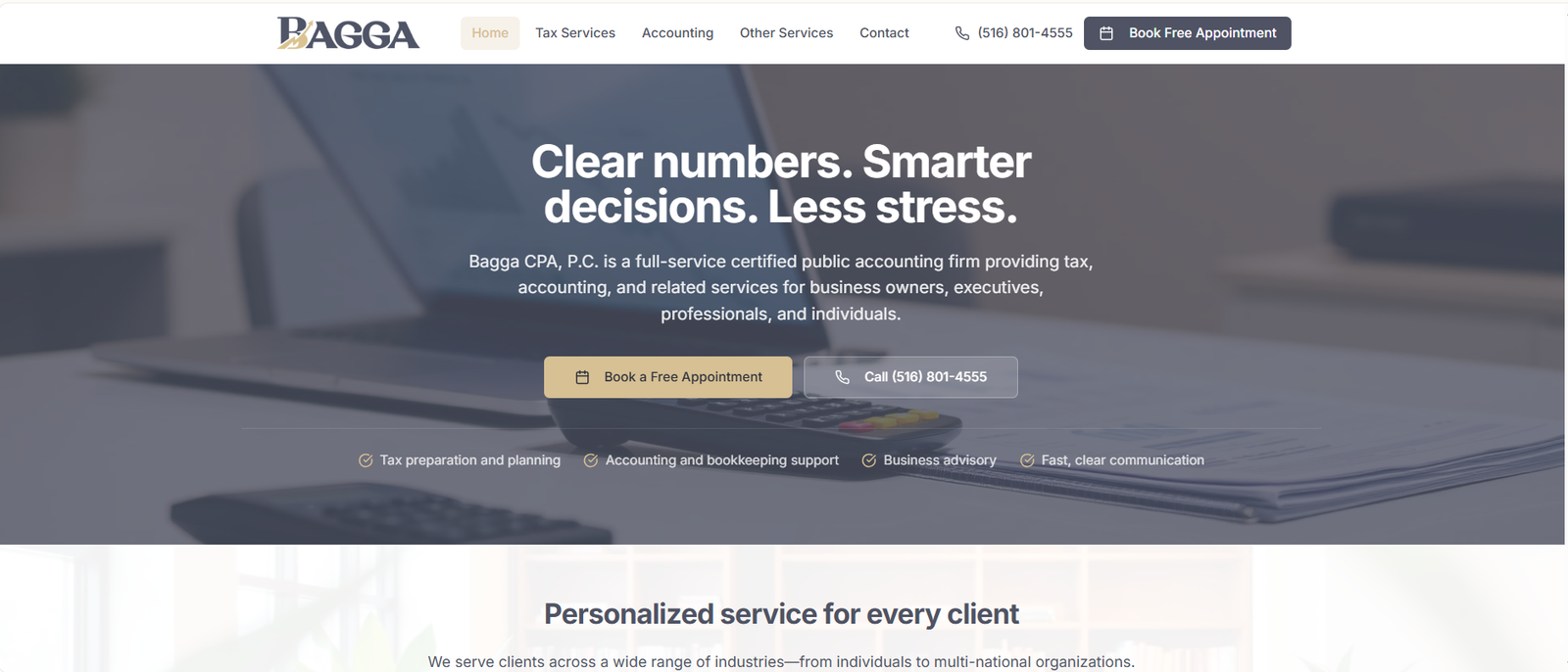 Bagga CPA — Accounting