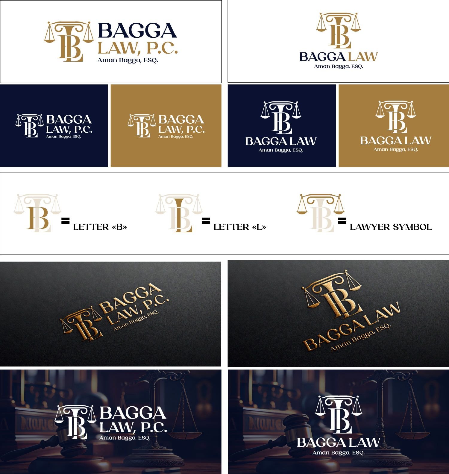 Bagga Law — Logo from Scratch